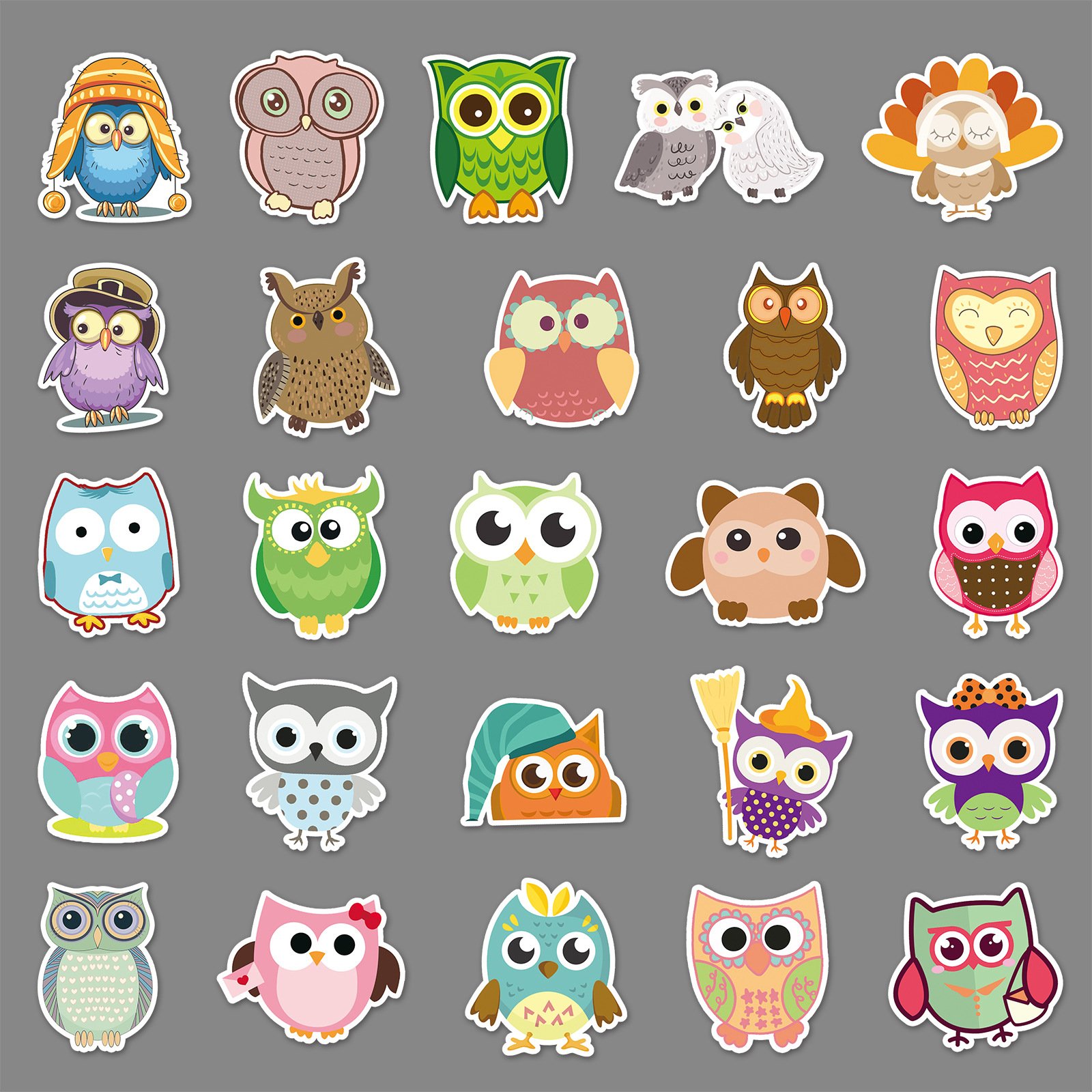 Wholesale Hot Selling Owl Graffiti Personalized Stickers Diy Diary Suitcase Scrapbook Mobile Phone Notebook Creative Stickers