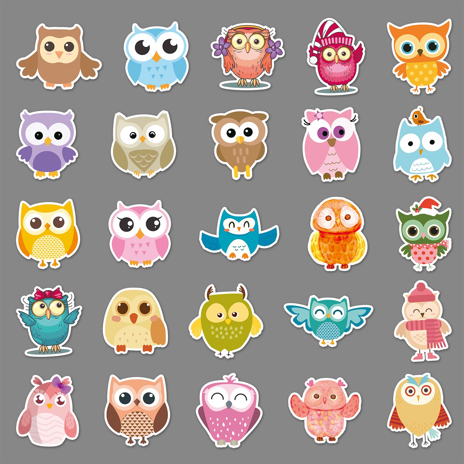 Wholesale Hot Selling Owl Graffiti Personalized Stickers Diy Diary Suitcase Scrapbook Mobile Phone Notebook Creative Stickers
