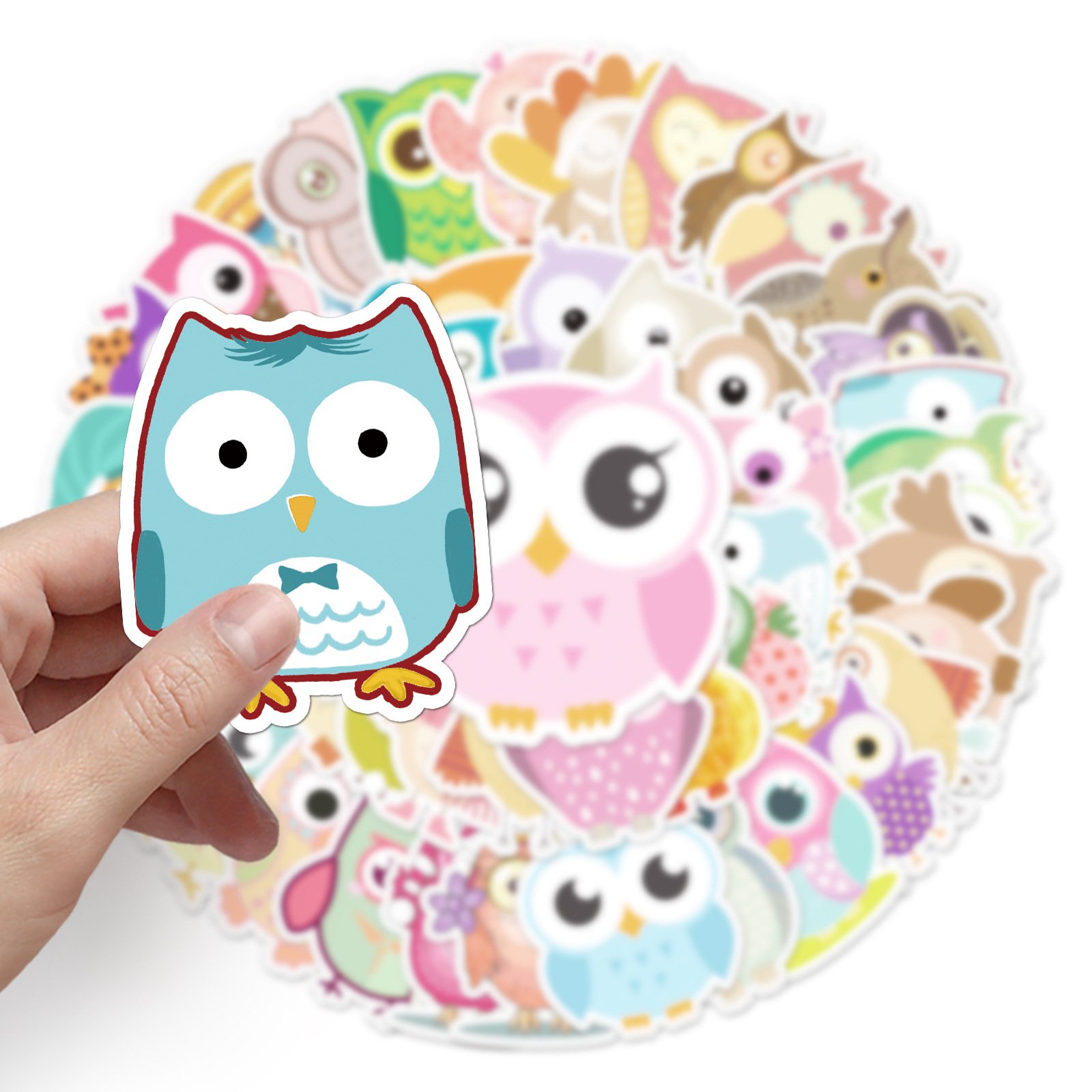 Wholesale Hot Selling Owl Graffiti Personalized Stickers Diy Diary Suitcase Scrapbook Mobile Phone Notebook Creative Stickers
