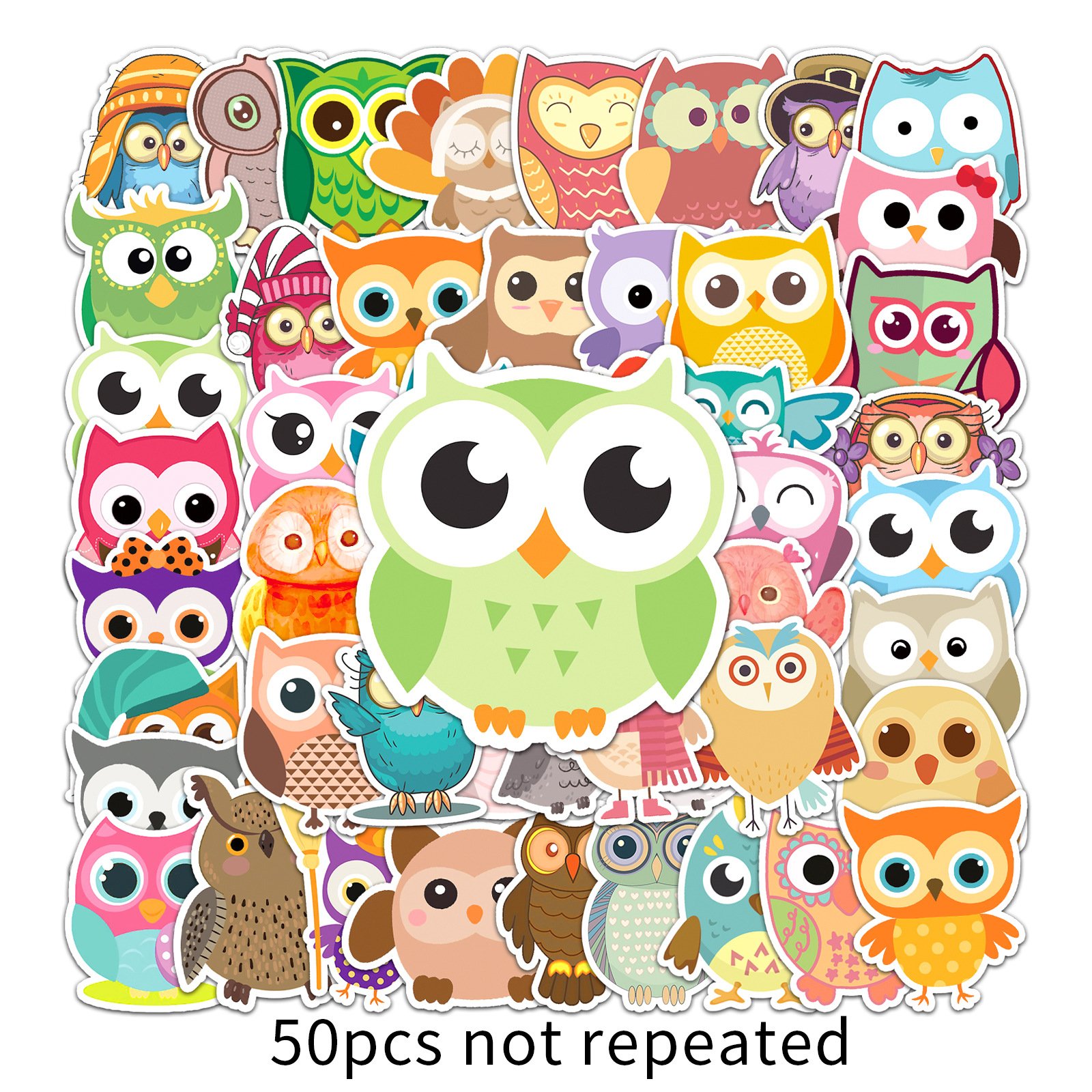 Wholesale Hot Selling Owl Graffiti Personalized Stickers Diy Diary Suitcase Scrapbook Mobile Phone Notebook Creative Stickers