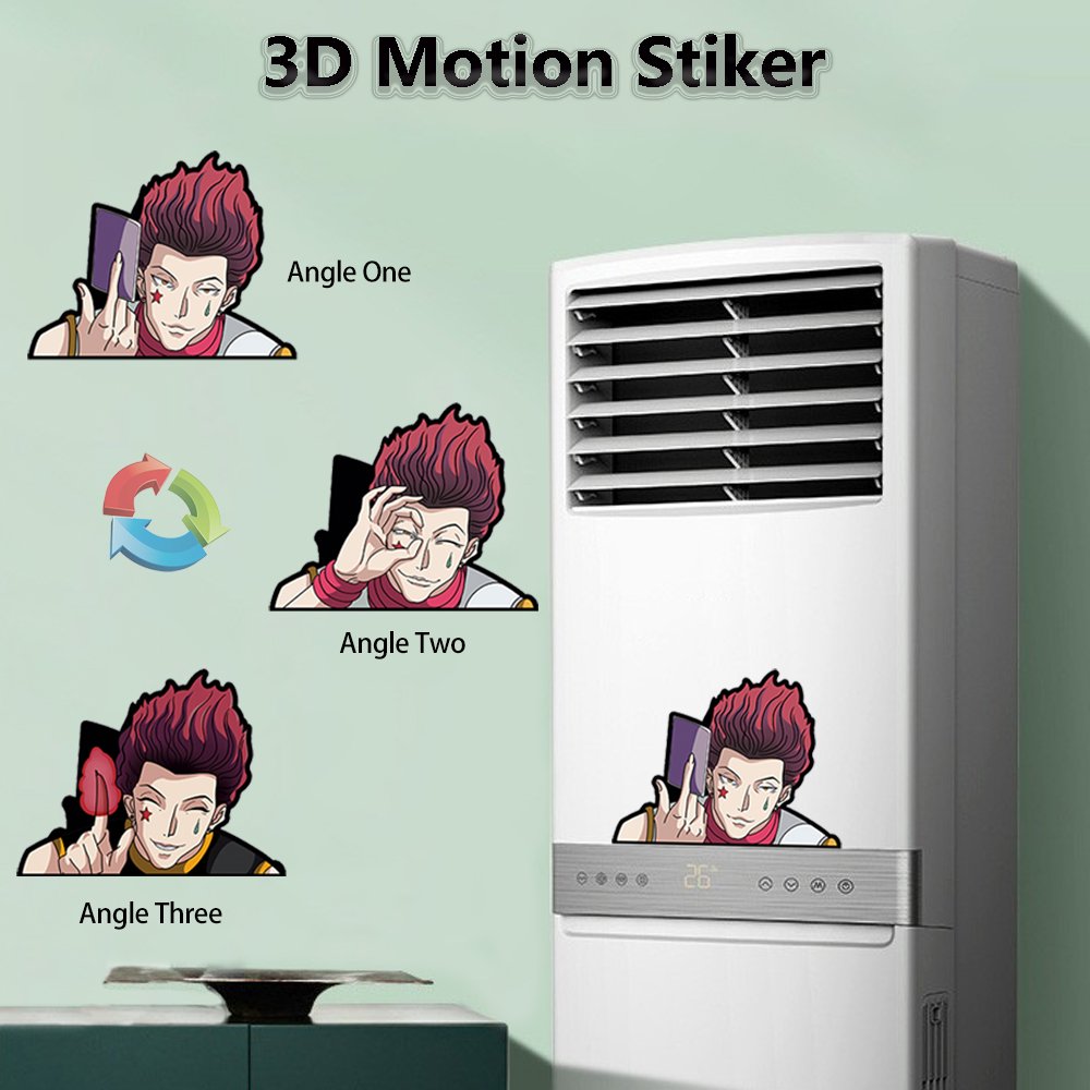 Waterproof Cartoon Stickers Uchia Narutos Motion Sticker Lenticular 3D Anime Sticker for Car Laptop Refrigerator