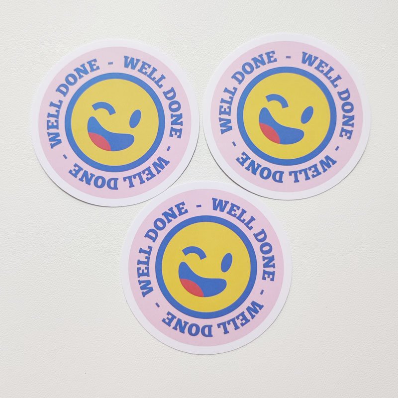 Custom Adhesive Decorative Cartoon Logo Waterproof Vinyl Die Cut Sticker