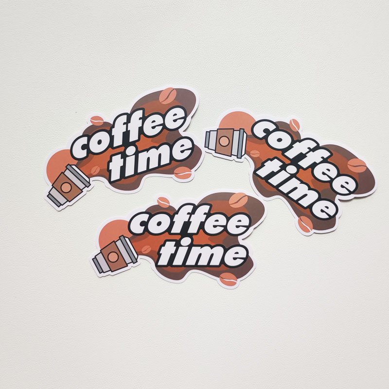 Custom Adhesive Decorative Cartoon Logo Waterproof Vinyl Die Cut Sticker