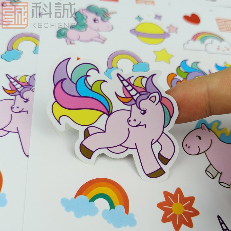 Durable Anti-counterfeit Transparent Hologram Die Cut Logo Self-adhesive Waterproof Vinyl Paper Custom Carton Stickers