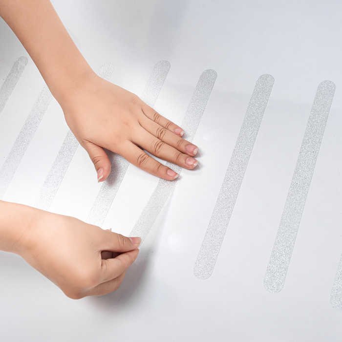 Safety Shower Treads Strips Peva Non Slip Bathroom Floor Tile Bathtub Stickers Non-Slip Grip Bath Sticker Tape For Kids