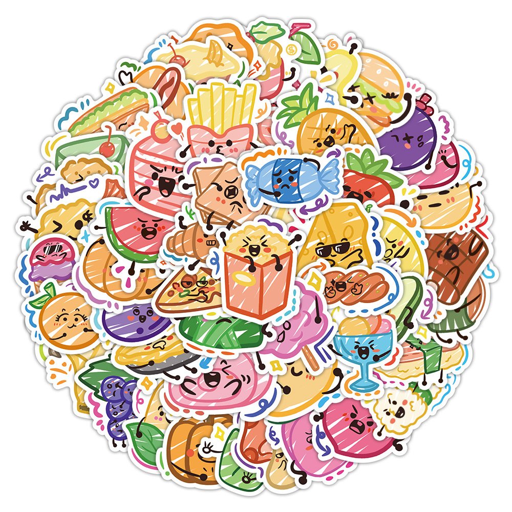 Customized small batch cartoon transparent laser card head packaging full cut PVC stickers