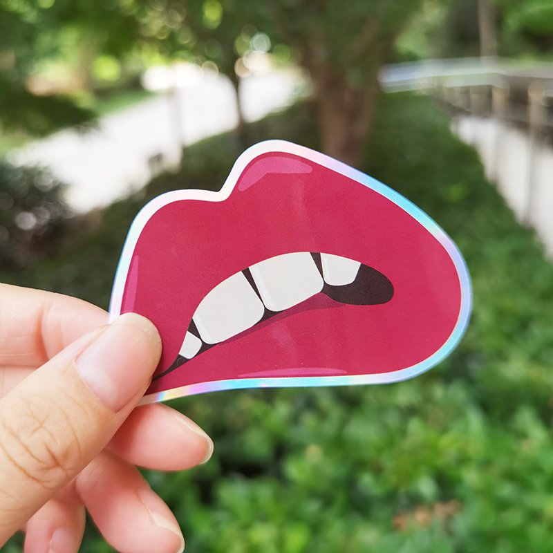 Company design labels cartoon waterproof sticker logo Adhesive label printing holographic vinyl custom die cut sticker sheet