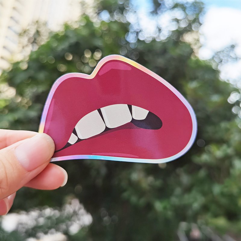 Company design labels cartoon waterproof sticker logo Adhesive label printing holographic vinyl custom die cut sticker sheet
