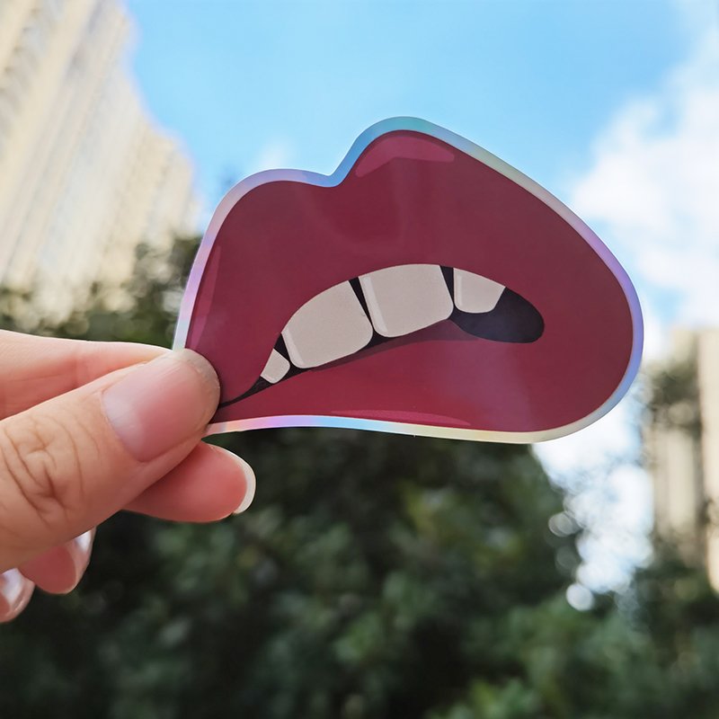 Company design labels cartoon waterproof sticker logo Adhesive label printing holographic vinyl custom die cut sticker sheet