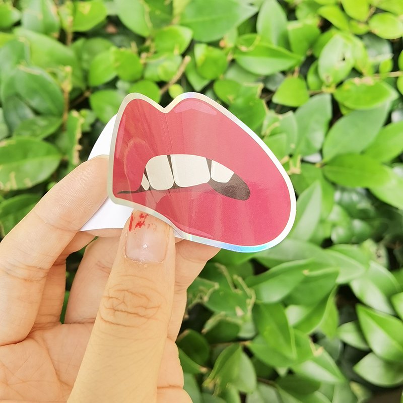 Company design labels cartoon waterproof sticker logo Adhesive label printing holographic vinyl custom die cut sticker sheet