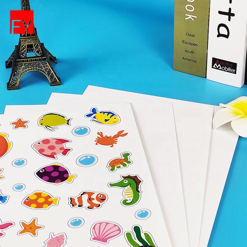 Hot Sale Fanyi Glossy Photo Papers Custom Clear Transparent Star Sheet Inkjet Holographic Sticker Paper