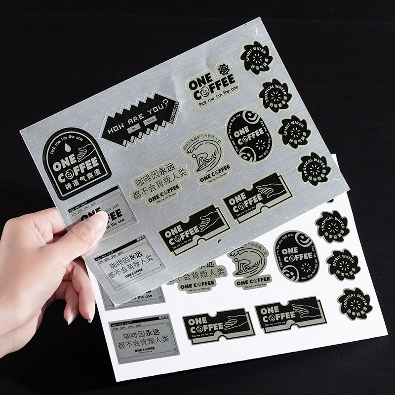 sticker sheet vinyl sticker customized cartoon die cut laptop kids stickers decorative