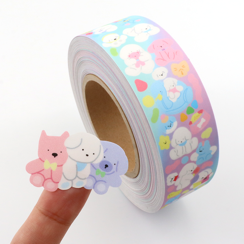 Custom design Adhesive Planner cute Sticker Sheet matte A4 A5 kawaii roll Kiss Cut Sticker Sheet Printing