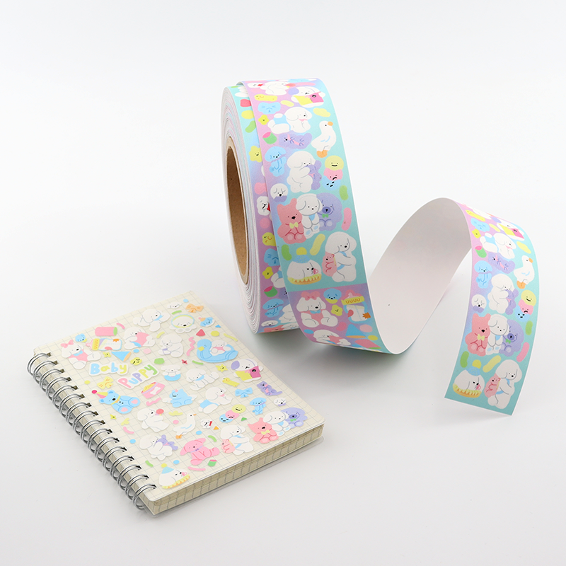 Custom design Adhesive Planner cute Sticker Sheet matte A4 A5 kawaii roll Kiss Cut Sticker Sheet Printing