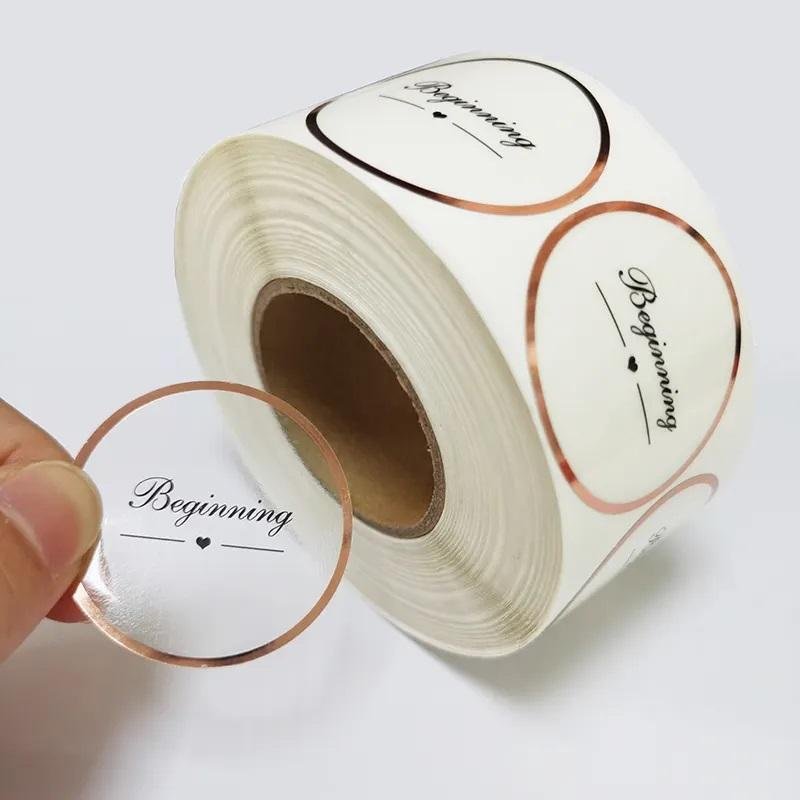 Factory custom made high quality stickers wholesale red stickers Cartoon logo label gift stickers