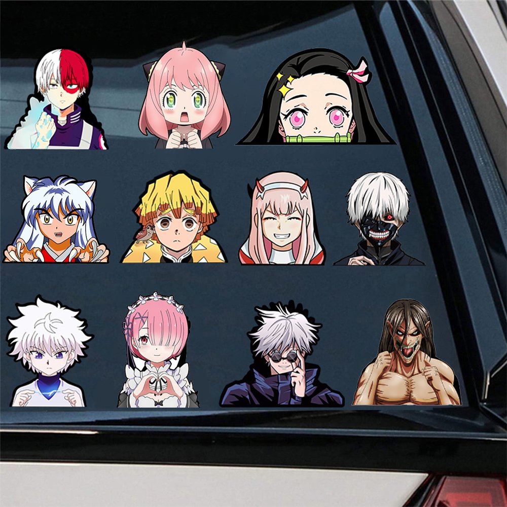 Cartoon Stickers Waterproof Narutos Itachi Anime Sticker 3D Lenticular Motion Sticker for Car Laptop Refrigerator