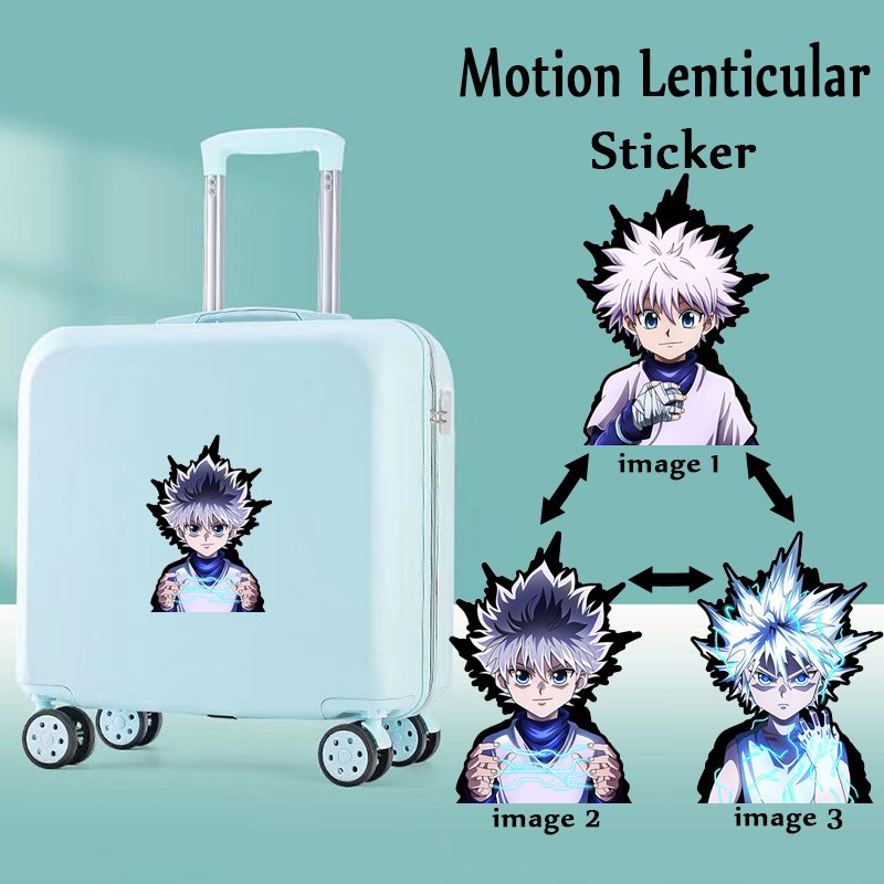 Cartoon Stickers Waterproof Narutos Itachi Anime Sticker 3D Lenticular Motion Sticker for Car Laptop Refrigerator