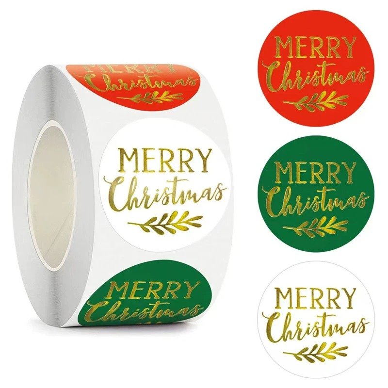 Christmas stickers kids diy cartoon sticker make a xmas tree label gift decoration decal custom die cut vinyl stickers