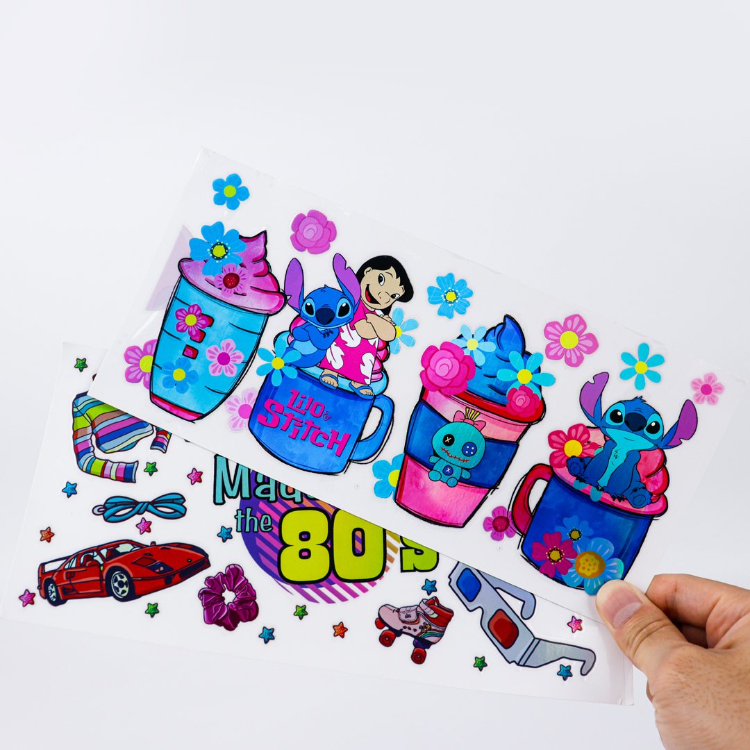 Custom printing vinyl self adhesive waterproof label hologram decorative cartoon logo sticker sheet die cut sticker