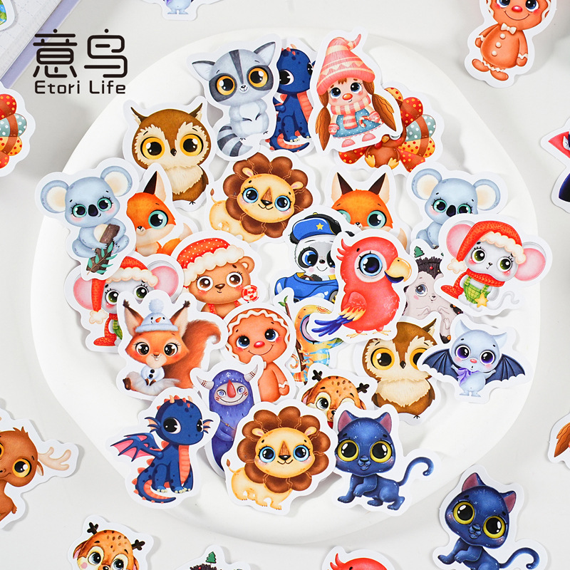 46 stickers per box full of starry stars Korean cute cartoon hand account decoration sealing stickers