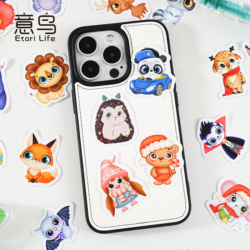 46 stickers per box full of starry stars Korean cute cartoon hand account decoration sealing stickers