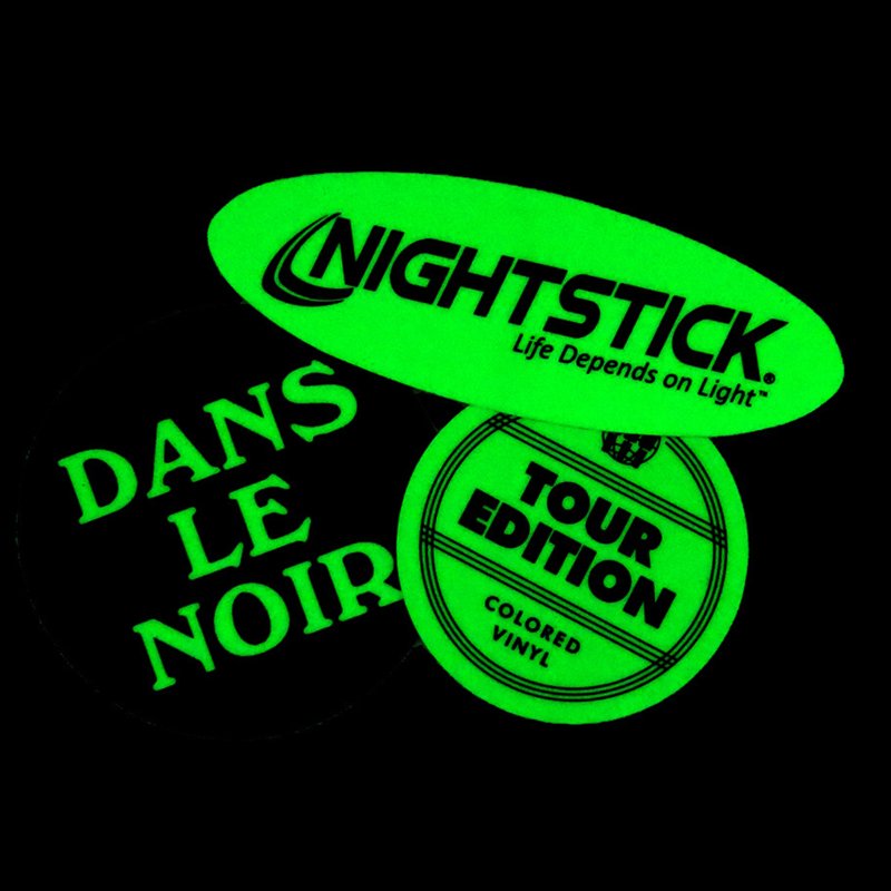 Custom Printed Glow In The Dark Vinyl Sticker Decals Colorful Waterproof Glow In The Dark Die Cut Stickers