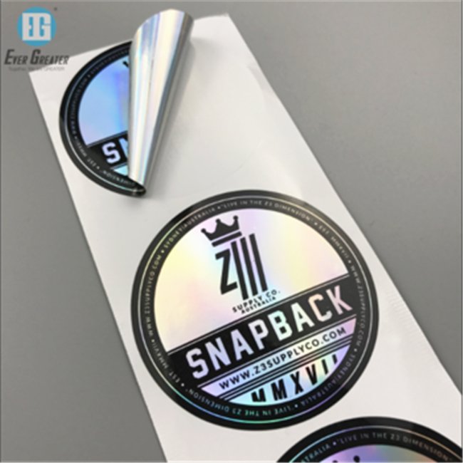Custom No Minimum LOGO MOQ Adhesive Stickers PVC Sticker Self Adhesive Waterproof Vinyl Holographic Stickers
