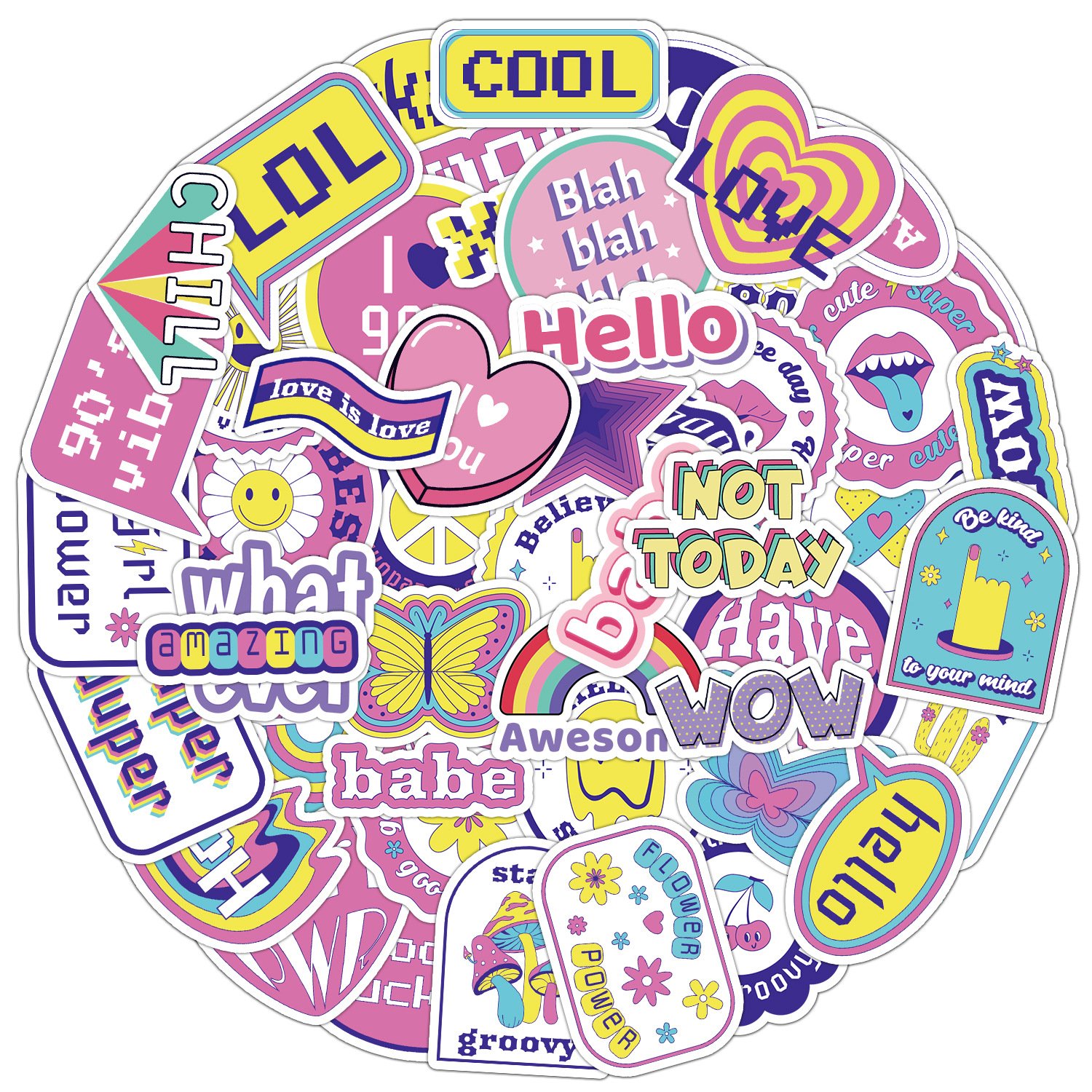Personalized product custom cartoon stickers paper vinyl adhesive waterproof sticker label printing logo sticker printing