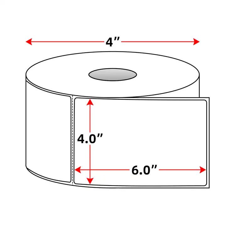 Roll Label Custom Logo Label Printer 4x6 Thermal Shipping Label Logistics Stickers