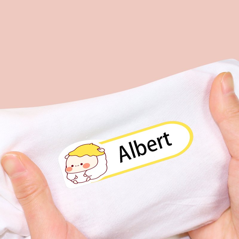 Factory direct supply cartoon name stickers washable name stickers name tag sticker