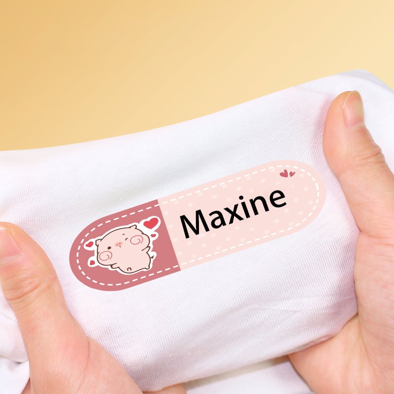 Factory direct supply cartoon name stickers washable name stickers name tag sticker