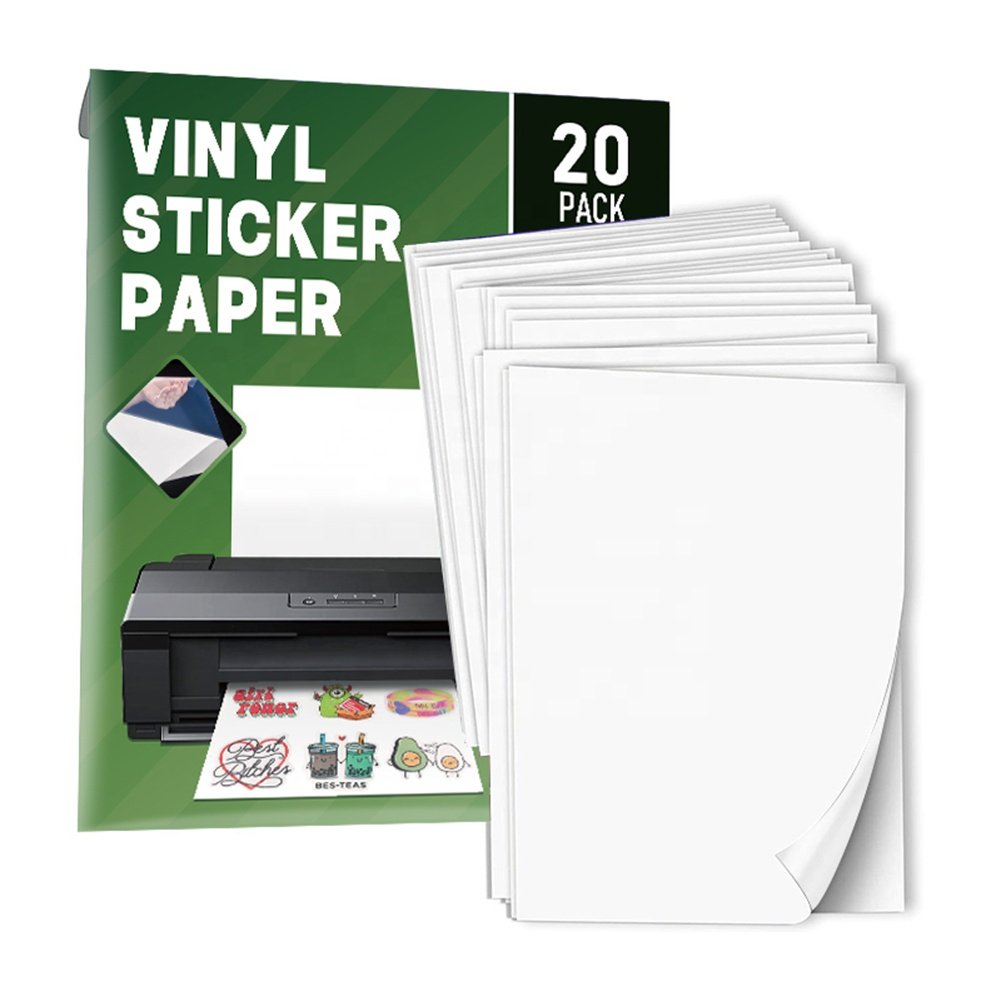 Wholesale Fanyi Self Adhesive For Printer Matte Waterproof Film Glossy Pet Vinyl Inkjet Blank Transparent Sticker Paper A4