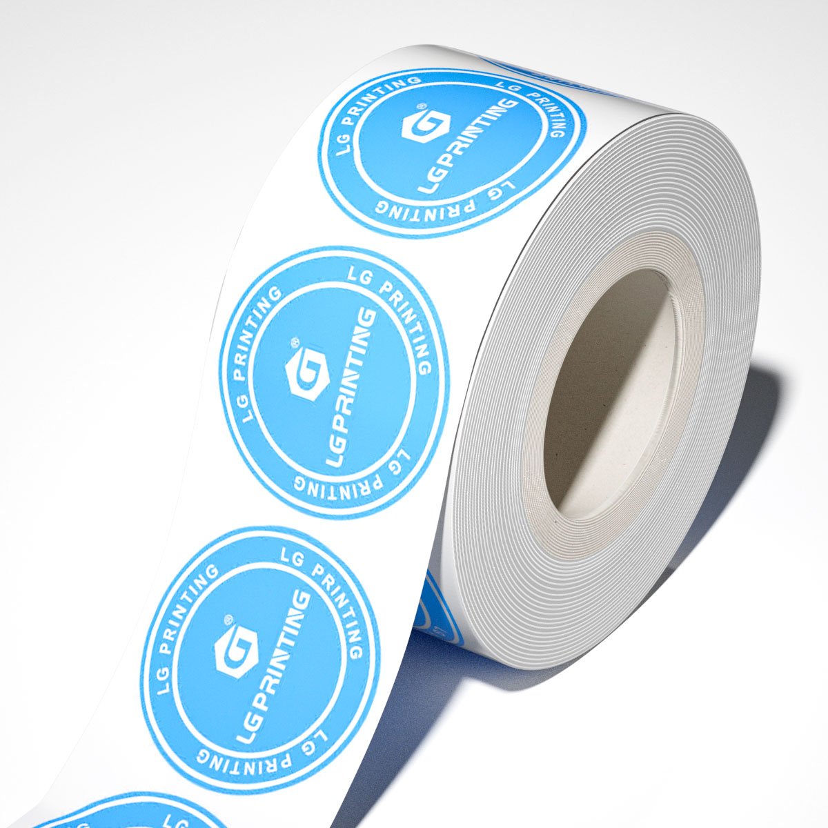 Manufacture custom stickers logo printing vinyl sticker paper sticker label roll