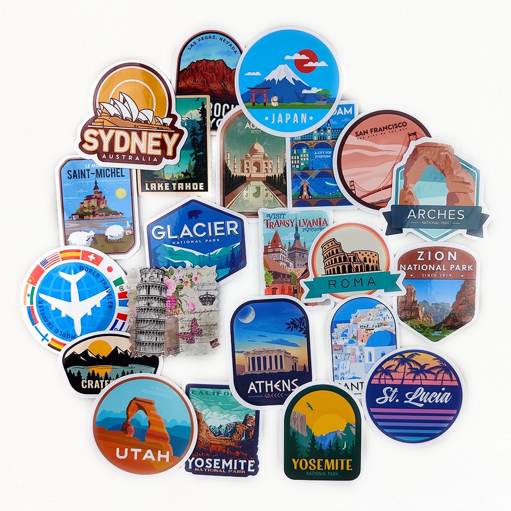 Low MOQ Custom Stickers Print Adhesive Vinyl PVC Logo Die Cut Sticker Waterproof Hologram Cartoon Stickers Custom