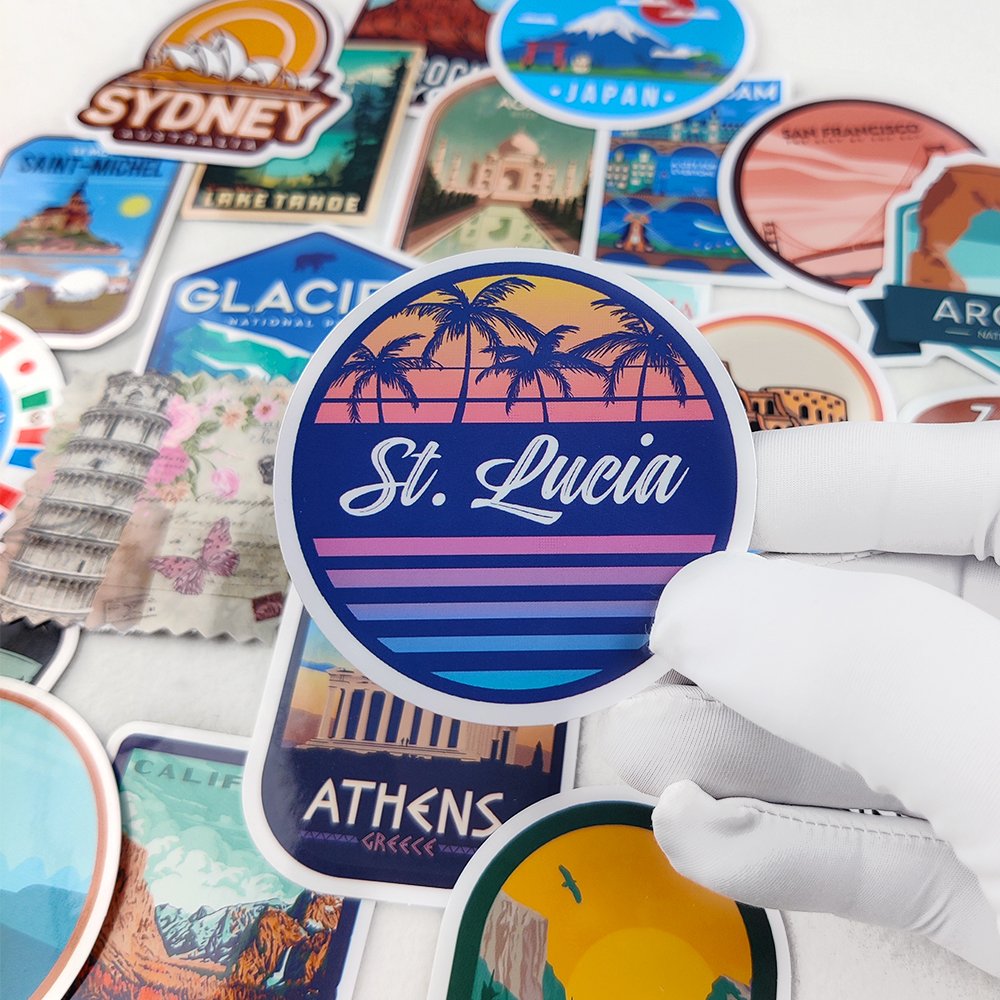 Low MOQ Custom Stickers Print Adhesive Vinyl PVC Logo Die Cut Sticker Waterproof Hologram Cartoon Stickers Custom