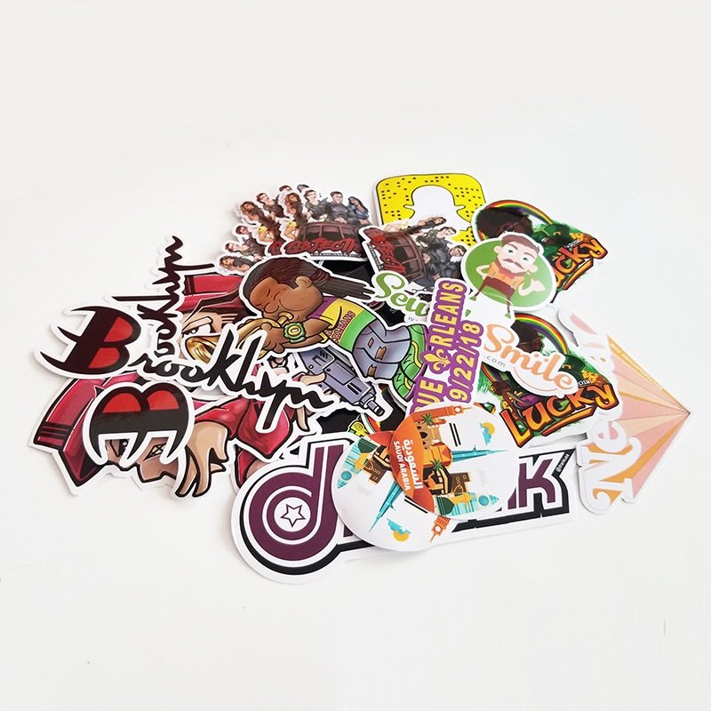 Custom Clear Sticker Waterproof Anime Cute Cartoon Decorative Die Cut Customized Vinyl Stickers for Logo Kids Home Laptop