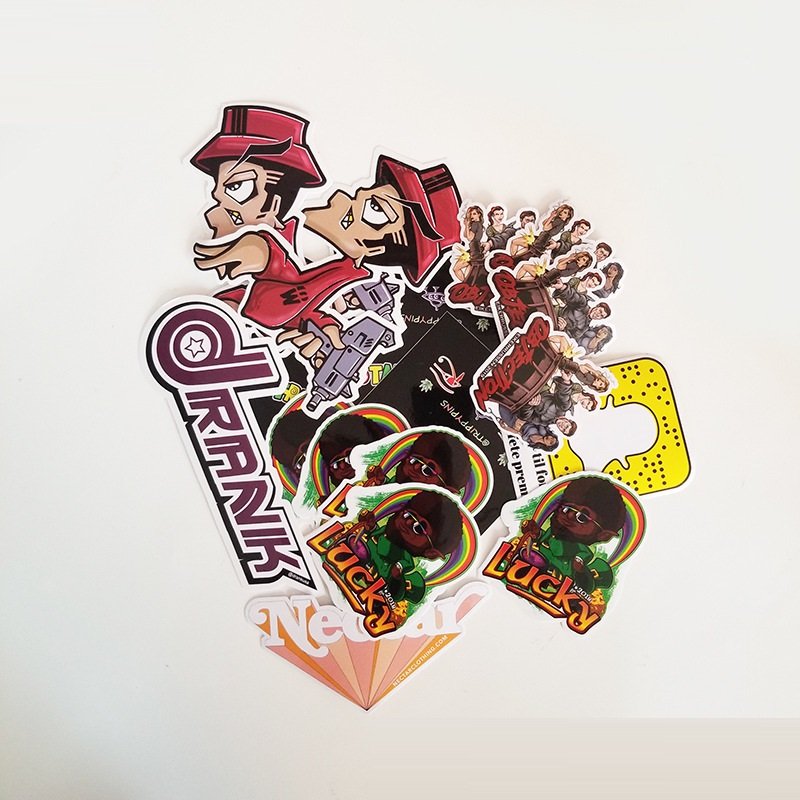 Custom Clear Sticker Waterproof Anime Cute Cartoon Decorative Die Cut Customized Vinyl Stickers for Logo Kids Home Laptop