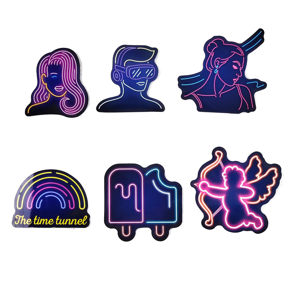 Custom Personalized Adhesive Vinyl Waterproof Stickers Individual Die Cut Logo Label for Promotion Cartoon Sticker