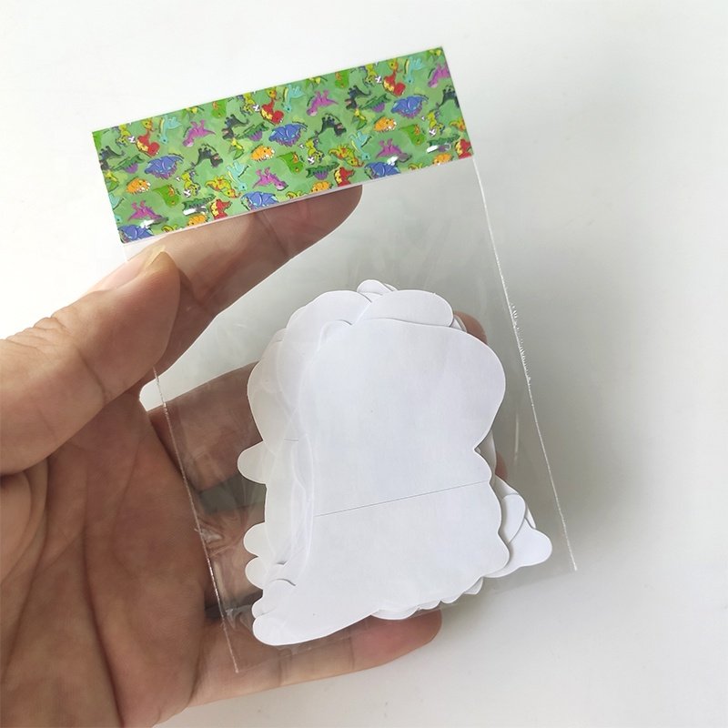 Custom High Quality PVC Vinyl Logo Die Cut Stickers Cartoon Promotion Sticker Pack with Header Card