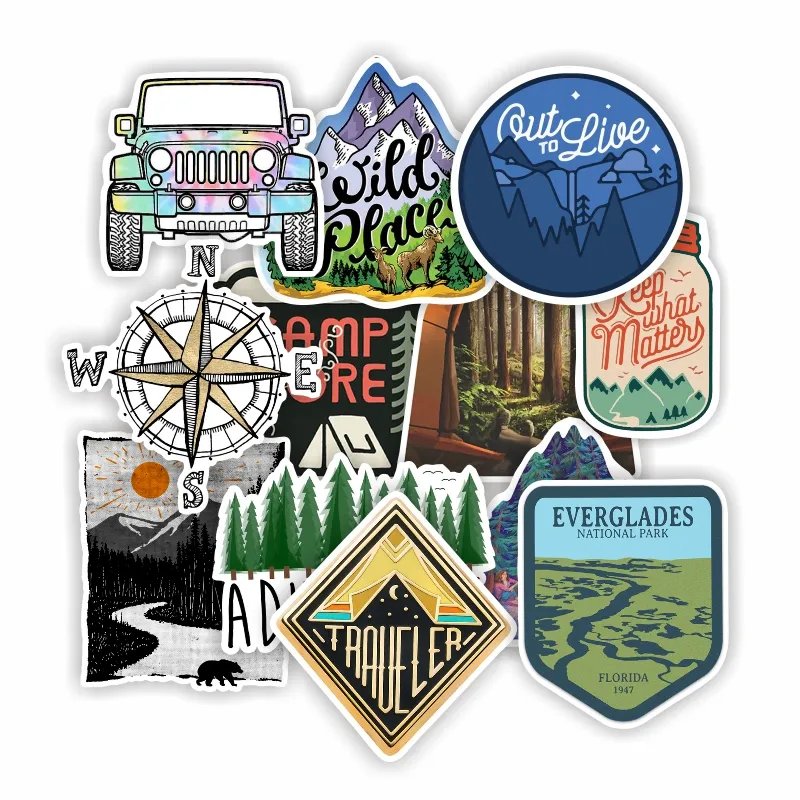 Outdoor Waterproof PVC Vinyl Brand Advertising Sticker Sheets Die Cut Adhesive Logo Custom Sticker