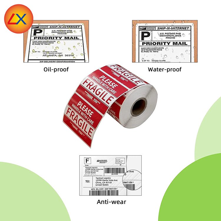 3 x 2 inch Handle With Care Fragile Thank You Warning Packing Shipping Label Stickers Permanent Adhesive Stickers