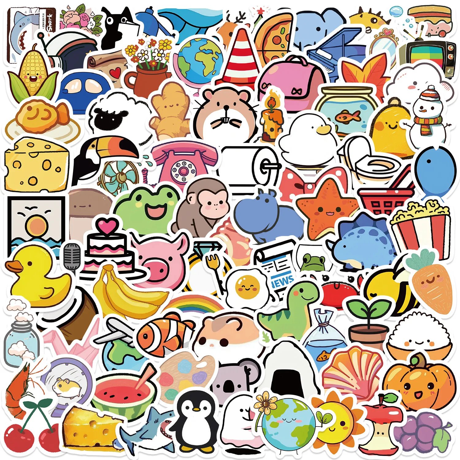 Factory hot sale Sticker Kids Cute 3D Cartoon Stickers Mixed School Teacher Reward Children Early Learning Toys for Children