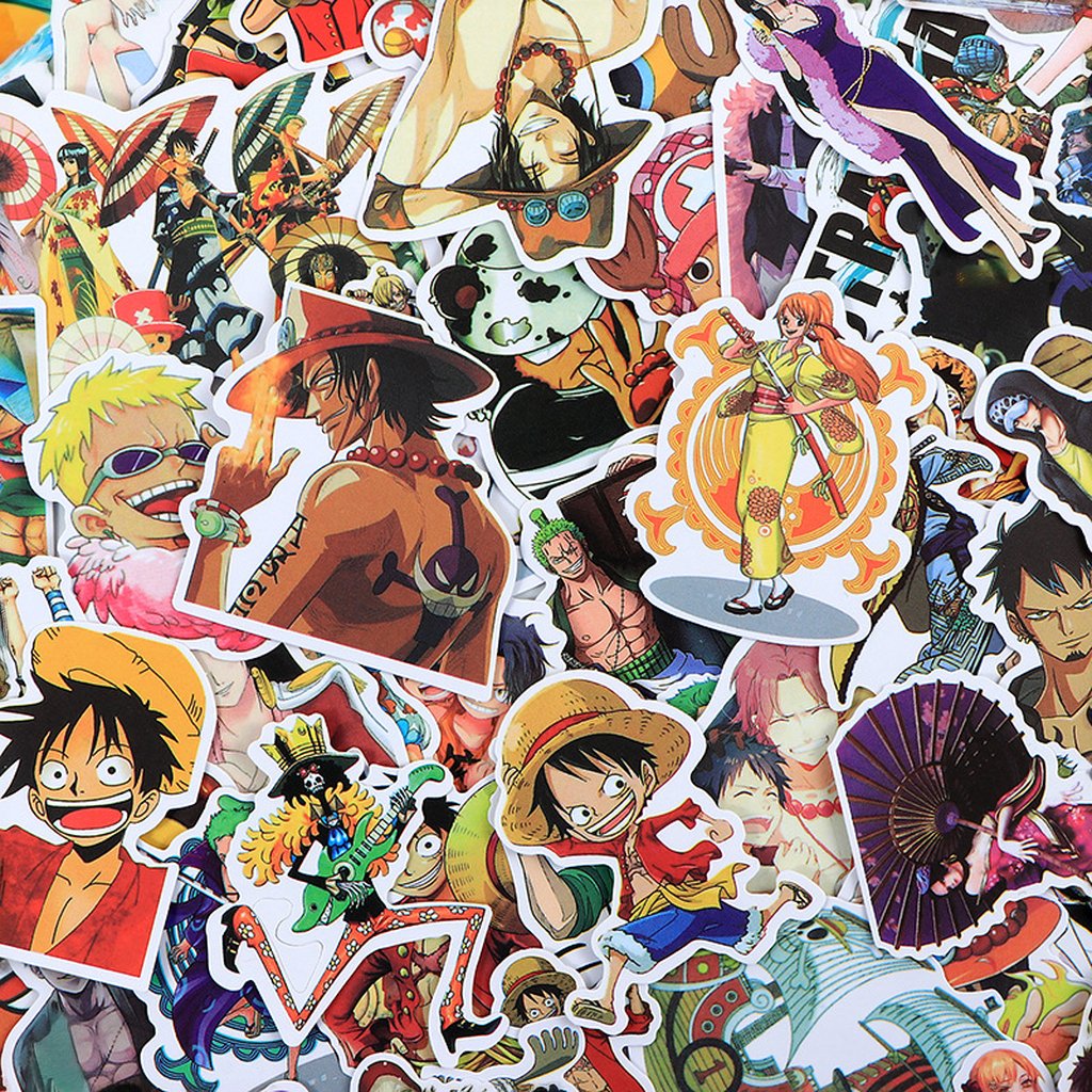 Waterproof PVC Anime Cartoons Stickers for Home Decoration Including Luggage Laptop Guitar Graffiti