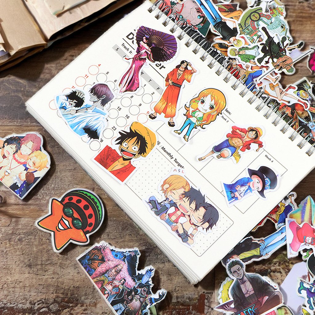 Waterproof PVC Anime Cartoons Stickers for Home Decoration Including Luggage Laptop Guitar Graffiti