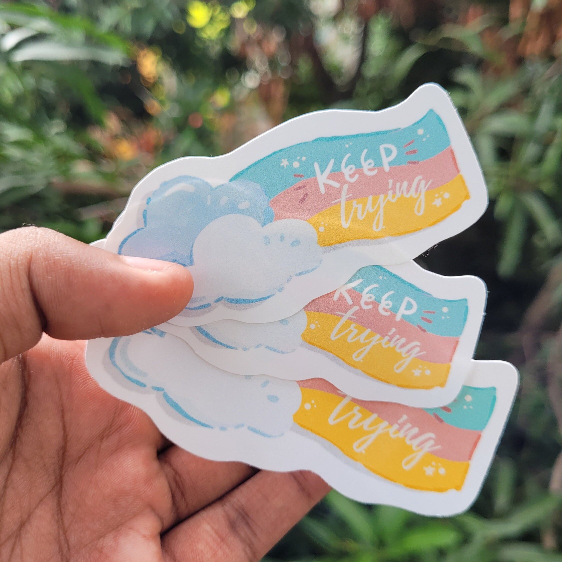 Wholesale Price Notebook Stickers Pink Blue Bear Balloon Custom Cartoon Paper Die Cut Anime Stickers For Kids