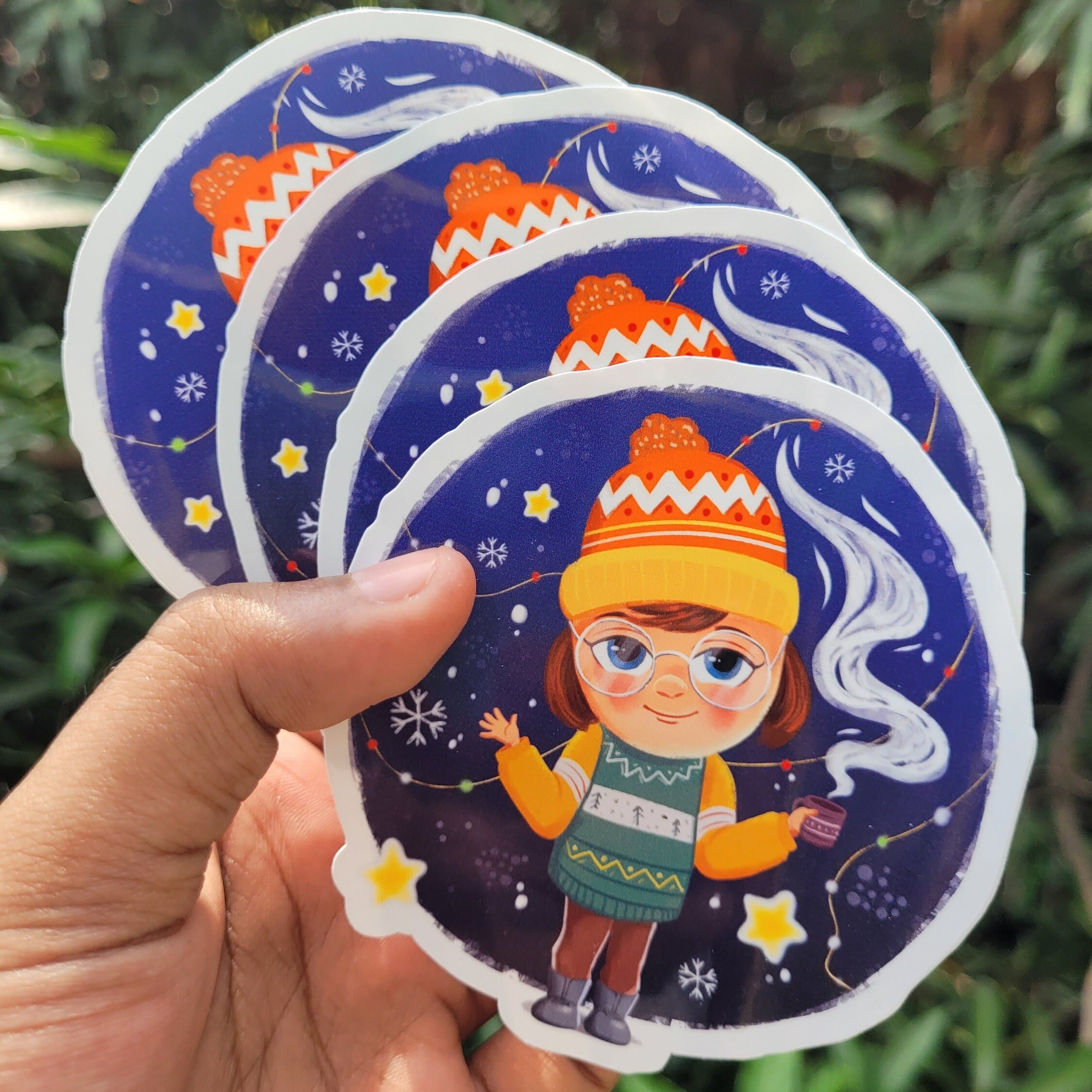 Wholesale Price Notebook Stickers Pink Blue Bear Balloon Custom Cartoon Paper Die Cut Anime Stickers For Kids