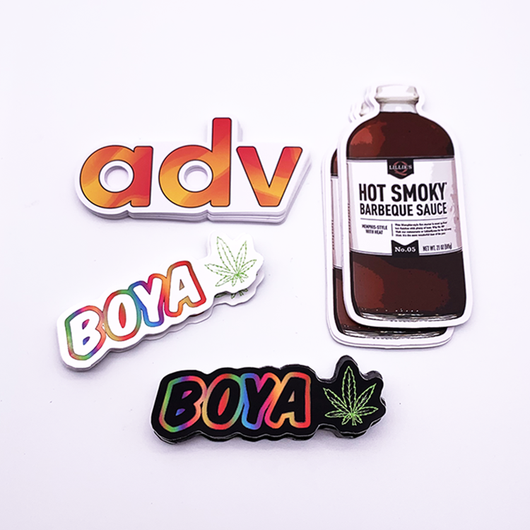 Free Design Custom die cut stickers label cartoon vinyl stickers self adhesive vinyl stickers