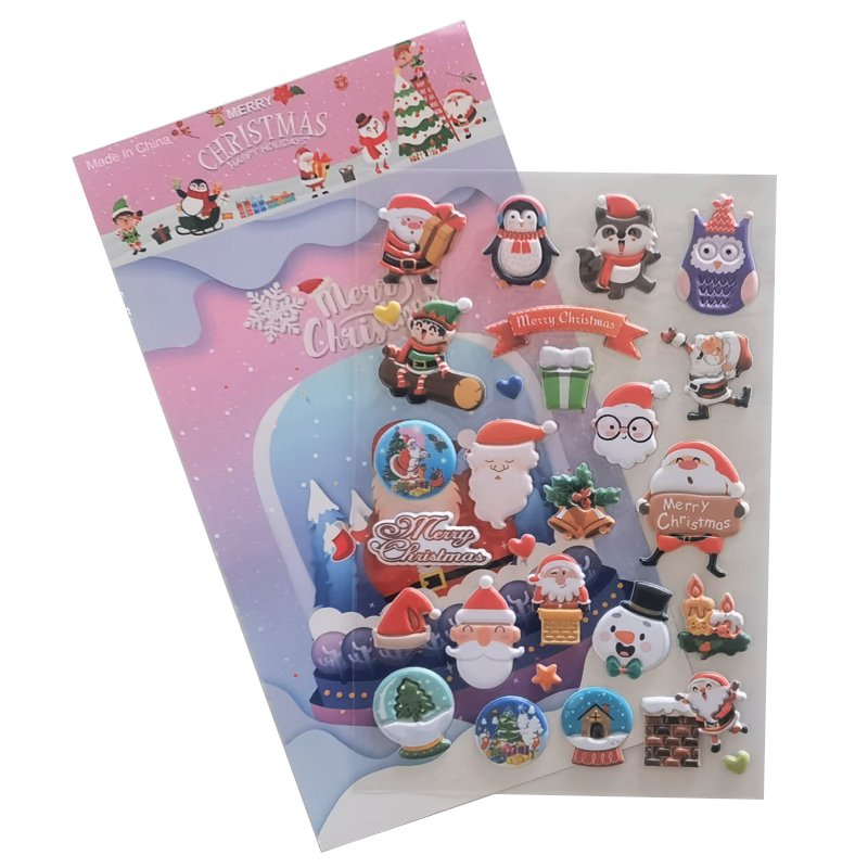 Wholesale Promotional 3D Bubble Stickers Cartoon Animals 3D Stickers Bubble stickers