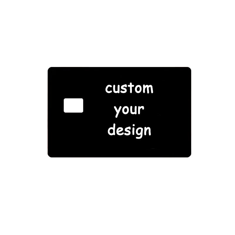 Custom Printing Cartoon Waterproof PVC Anime Card Vinyl Stickers Credit Debit Business Card Skin Stickers