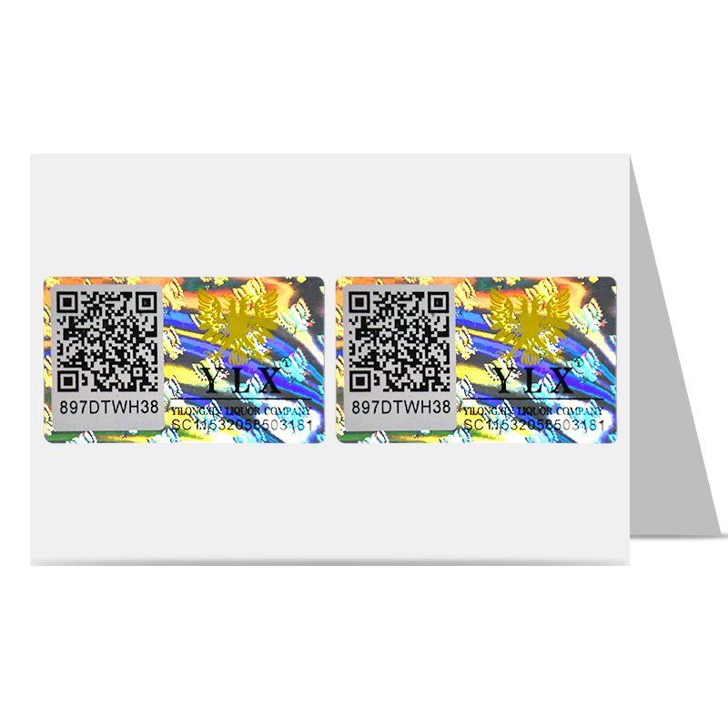 Ex-Factory Price Security Tags Soft Labels Mock Barcodes Alarm Dr Tag Security Hologram Stickers With Serial Numbers Qr Code